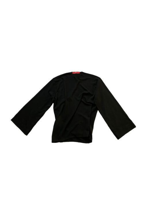 Black parametric long sleeves shirt